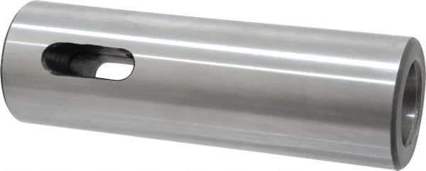 Interstate - MT3 Inside Morse Taper, Standard Morse Taper to Straight Shank - 4-3/4" OAL, Medium Carbon Steel, Hardened & Ground Throughout - Exact Tool & Supply
