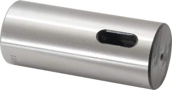Interstate - MT3 Inside Morse Taper, Standard Morse Taper to Straight Shank - 4-3/4" OAL, Medium Carbon Steel, Hardened & Ground Throughout - Exact Tool & Supply