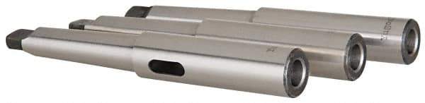 Interstate - MT4 Inside Morse Taper, MT6 Outside Morse Taper, Extension Morse Taper to Morse Taper - 14" OAL, Medium Carbon Steel, Soft with Hardened Tang - Exact Tool & Supply