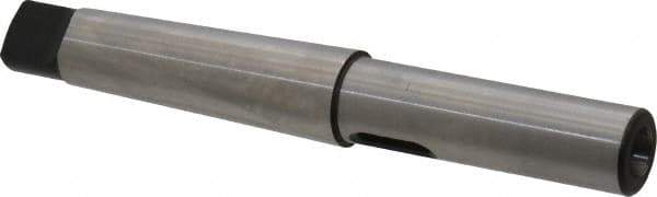 Interstate - MT1 Inside Morse Taper, MT3 Outside Morse Taper, Extension Morse Taper to Morse Taper - 6-7/8" OAL, Medium Carbon Steel, Soft with Hardened Tang - Exact Tool & Supply
