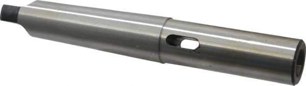 Interstate - MT2 Inside Morse Taper, MT4 Outside Morse Taper, Extension Morse Taper to Morse Taper - 8-1/2" OAL, Medium Carbon Steel, Soft with Hardened Tang - Exact Tool & Supply