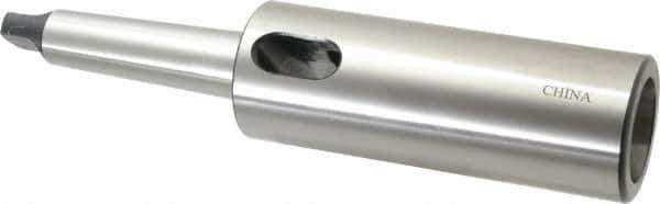Interstate - MT5 Inside Morse Taper, MT4 Outside Morse Taper, Extension Morse Taper to Morse Taper - 11-7/8" OAL, Medium Carbon Steel, Soft with Hardened Tang - Exact Tool & Supply