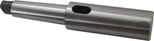 Interstate - MT5 Inside Morse Taper, MT5 Outside Morse Taper, Extension Morse Taper to Morse Taper - 13-1/4" OAL, Medium Carbon Steel, Soft with Hardened Tang - Exact Tool & Supply
