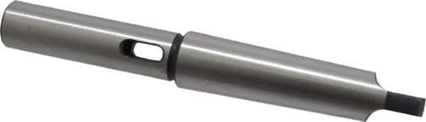 Interstate - MT1 Inside Morse Taper, MT3 Outside Morse Taper, Extension Morse Taper to Morse Taper - 6-7/8" OAL, Medium Carbon Steel, Hardened & Ground Throughout - Exact Tool & Supply