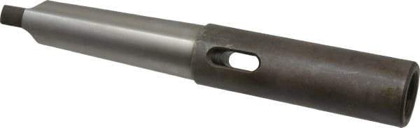 Interstate - MT3 Inside Morse Taper, MT4 Outside Morse Taper, Extension Morse Taper to Morse Taper - 9-1/2" OAL, Medium Carbon Steel, Hardened & Ground Throughout - Exact Tool & Supply