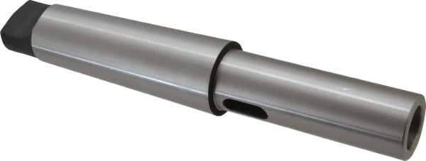 Interstate - MT3 Inside Morse Taper, MT5 Outside Morse Taper, Extension Morse Taper to Morse Taper - 10-1/2" OAL, Medium Carbon Steel, Hardened & Ground Throughout - Exact Tool & Supply
