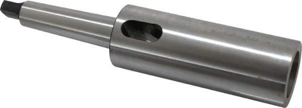 Interstate - MT5 Inside Morse Taper, MT4 Outside Morse Taper, Extension Morse Taper to Morse Taper - 11-7/8" OAL, Medium Carbon Steel, Hardened & Ground Throughout - Exact Tool & Supply