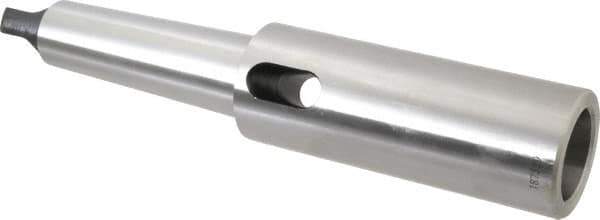 Interstate - MT5 Inside Morse Taper, MT5 Outside Morse Taper, Extension Morse Taper to Morse Taper - 13-1/4" OAL, Medium Carbon Steel, Hardened & Ground Throughout - Exact Tool & Supply