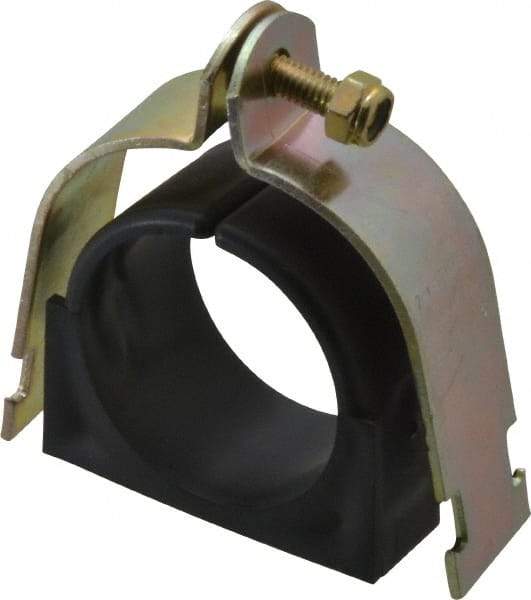 ZSI - 2-1/2" Pipe, Tube Clamp with Cushion - Dichromate - Exact Tool & Supply