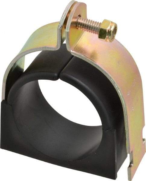ZSI - 2-5/8" Pipe, Tube Clamp with Cushion - Dichromate - Exact Tool & Supply