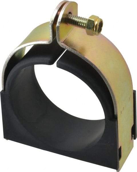 ZSI - 3" Pipe, Tube Clamp with Cushion - Dichromate - Exact Tool & Supply