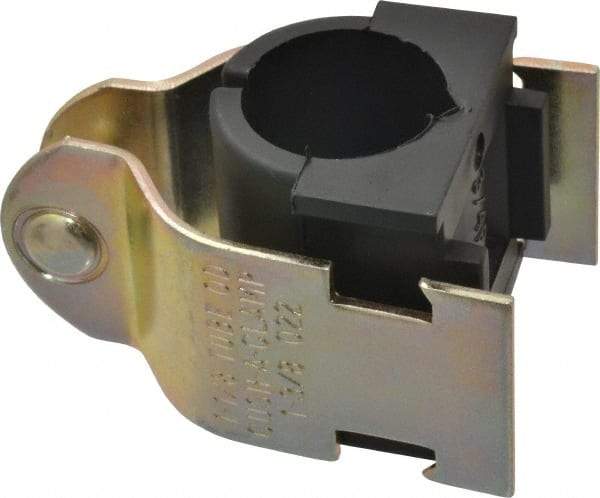 ZSI - 3/4" Pipe," Pipe Clamp with Cushion - Dichromate - Exact Tool & Supply