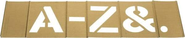C.H. Hanson - 33 Piece, 5 Inch Character Size, Brass Stencil - Contains Letter Set - Exact Tool & Supply