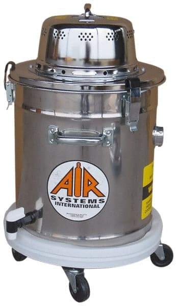 AIR Systems - 5 Gal, Stainless Steel Tank, Dry, Toxic Dust Vacuum Cleaner - 1.3 hp, 7.5 Amps - Exact Tool & Supply