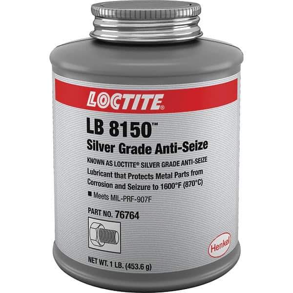 Loctite - 1 Lb Can High Temperature Anti-Seize Lubricant - Silver Colored, 1,600°F, Silver Colored, Water Resistant - Exact Tool & Supply