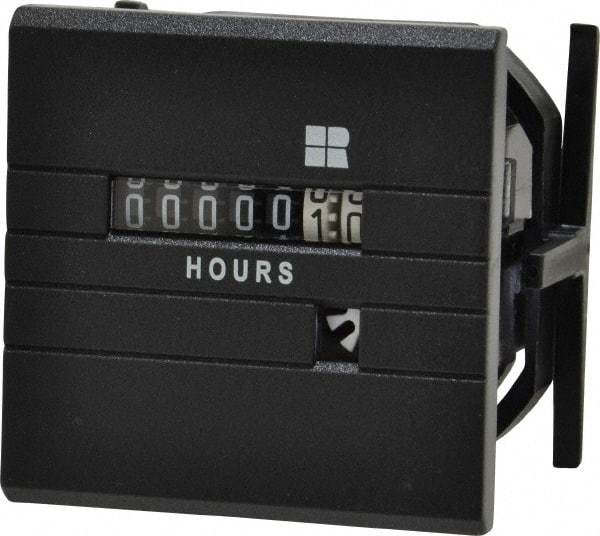 Trumeter - 7 Digit Wheel Display Hour Meter - No Reset - Exact Tool & Supply