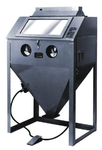 Econoline - 39" Wide x 63" High x 25" Deep Sandblasting Cabinet - Working Dimensions 36" Wide x 23" High x 24" Deep - Exact Tool & Supply