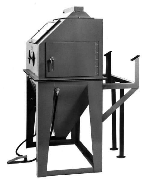 Econoline - 44" Wide x 82" High x 74" Deep Sandblasting Cabinet - Working Dimensions 40" Wide x 32" High x 40" Deep - Exact Tool & Supply