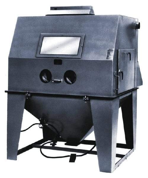 Econoline - 65" Wide x 92" High x 86" Deep Sandblasting Cabinet - Working Dimensions 60" Wide x 40" High x 48" Deep - Exact Tool & Supply