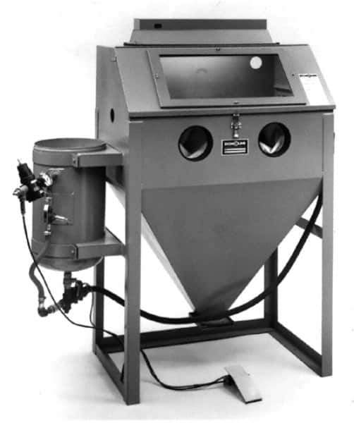 Econoline - 60" Wide x 65" High x 25" Deep Sandblasting Cabinet - Working Dimensions 36" Wide x 23" High x 24" Deep - Exact Tool & Supply