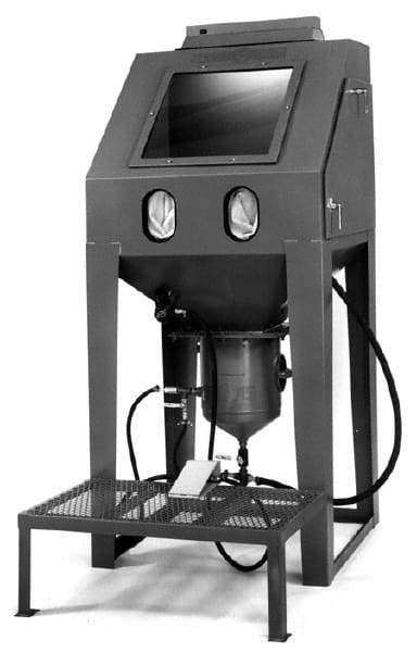 Econoline - 42" Wide x 96" High x 39" Deep Sandblasting Cabinet - Working Dimensions 40" Wide x 35" High x 38" Deep - Exact Tool & Supply