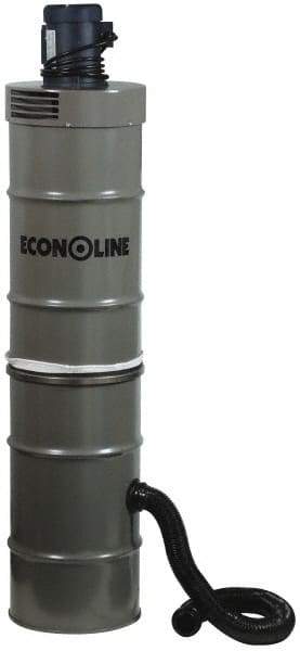 Econoline - 1/2 hp, 150 CFM Sandblaster Dust Collector - 65" High x 15" Diam - Exact Tool & Supply