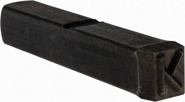 Made in USA - Letter K Machine Made Individual Steel Stamp - 3/8" Character - Exact Tool & Supply