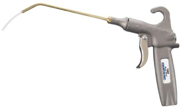 Guardair - Bent Safety Extension Tube Pistol Grip Blow Gun - 1/4 NPT, 6" Tube Length, Aluminum - Exact Tool & Supply