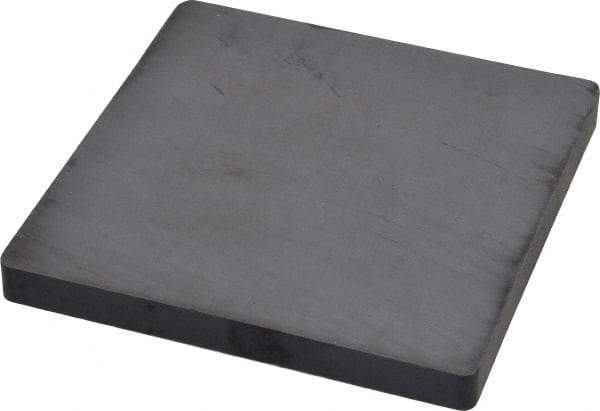 Mag-Mate - 4" Long x 4" Wide x 3/8" High, Ceramic Block Magnet - 350°F Max, Grade 5 Ceramic - Exact Tool & Supply