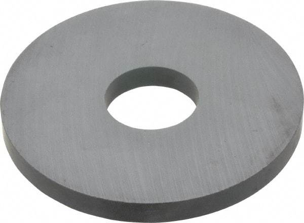 Mag-Mate - 0.875" ID x 2.875" OD Ceramic Ring Magnet - 0.25" Thick, 350°F Max Operating Temp - Exact Tool & Supply