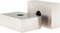 Value Collection - 0.0001 Squareness Per Inch, Hardened Steel, 1-2-3 Block with 1 Hole Setup Block - 0.0001 to 0.0007 Inch Overall Tolerance, 3/8 - 16 Inch Tapped Hole Size, 56-60 HRC Hardness, Sold As Matched Pair - Exact Tool & Supply