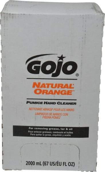 GOJO - 2 L Bag-in-Box Refill Liquid Hand Cleaner - General Duty, White, Orange Scent - Exact Tool & Supply