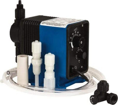 Pulsafeeder - 120/230 Volt, 150 psi, 0.25 GPH, Electronic Metering Pump - 9.6 Inch Long x 5 Inch Wide x 9.6 Inch High - Exact Tool & Supply