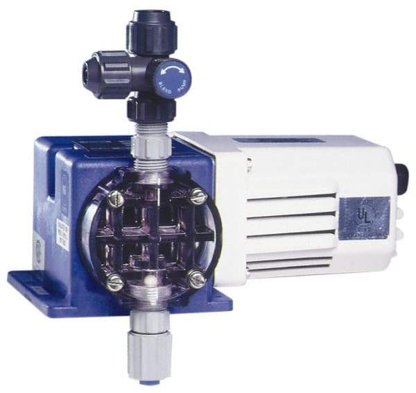 Pulsafeeder - 115 Volt, 100 psi, 0.63 GPH, Diaphragm Metering Pump - 7.3 Inch Long x 8.8 Inch Wide x 7-1/2 Inch High - Exact Tool & Supply