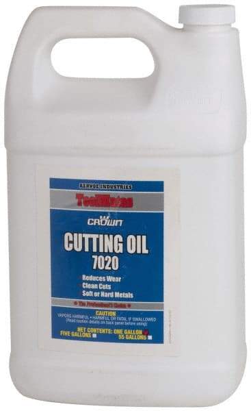 Crown - Crown, 1 Gal Bottle Cutting Fluid - Straight Oil, For Deep Drawing, Drilling, Forming, Grinding, Machining, Sawing - Exact Tool & Supply