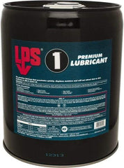 LPS - 5 Gal Pail Dry Film Penetrant/Lubricant - Clear Yellow, Food Grade - Exact Tool & Supply