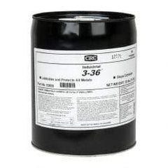 CRC - 5 Gal Pail Nondrying Film Penetrant/Lubricant - Blue/Green & Clear, -50°F to 250°F, Food Grade - Exact Tool & Supply