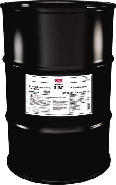 CRC - 55 Gal Drum Nondrying Film Penetrant/Lubricant - Blue/Green & Clear, -50°F to 250°F, Food Grade - Exact Tool & Supply