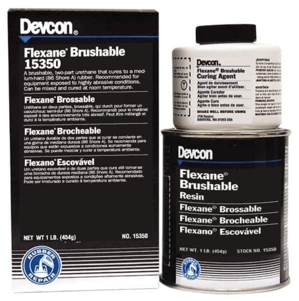 Devcon - 1 Lb Pail Two Part Urethane Adhesive - 45 min Working Time, 3,500 psi Shear Strength - Exact Tool & Supply