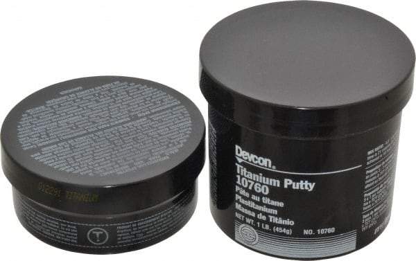 Devcon - 1 Lb Kit Gray Epoxy Resin Putty - 150°F (Wet), 350°F (Dry) Max Operating Temp, 16 hr Full Cure Time - Exact Tool & Supply