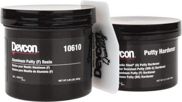 Devcon - 1 Lb Pail Two Part Epoxy - 60 min Working Time, 2,600 psi Shear Strength - Exact Tool & Supply