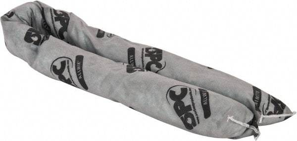 Brady SPC Sorbents - 30 Gal, 4' Long, 3" Diam, Polypropylene Sock - Universal - Exact Tool & Supply