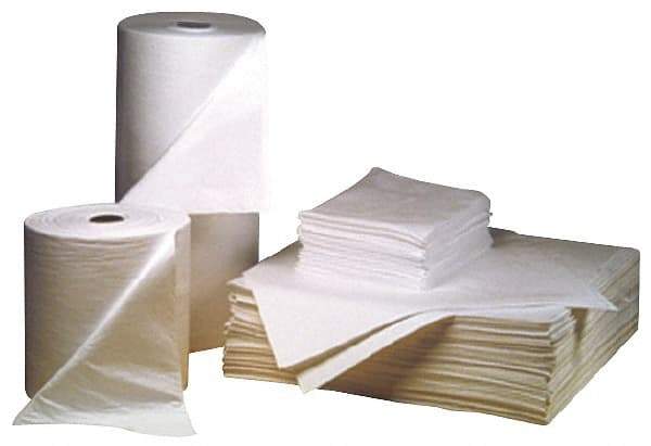 Brady SPC Sorbents - 44 Gal Capacity per Package, Oil Only Roll - 150' Long x 30" Wide, Polypropylene - Exact Tool & Supply