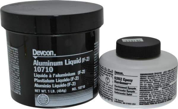 Devcon - 1 Lb Pail Two Part Epoxy - 75 min Working Time, 2,700 psi Shear Strength - Exact Tool & Supply