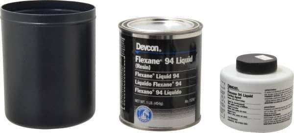 Devcon - 1 Lb Pail Two Part Urethane Adhesive - 10 min Working Time, 2,800 psi Shear Strength - Exact Tool & Supply