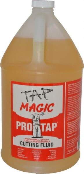 Tap Magic - Tap Magic ProTap, 1 Gal Bottle Cutting & Tapping Fluid - Semisynthetic, For Boring, Broaching, Drilling, Engraving, Facing, Milling, Reaming, Sawing, Threading, Turning - Exact Tool & Supply