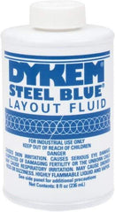 Dykem - Blue Layout Fluid - 8 Ounce Brush Top Can - Exact Tool & Supply