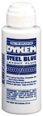 Dykem - Blue Layout Fluid - 2 Ounce Felt Tip Applicator - Exact Tool & Supply