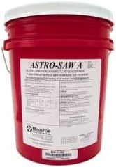 Monroe Fluid Technology - Astro-Saw A, 5 Gal Pail Sawing Fluid - Water Soluble - Exact Tool & Supply