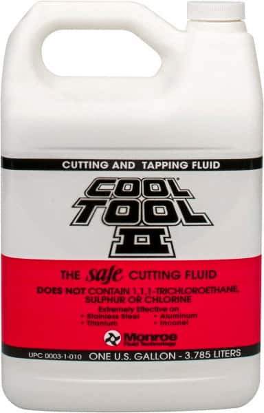 Monroe Fluid Technology - Cool Tool II, 1 Gal Bottle Cutting & Tapping Fluid - Straight Oil, For Blanking, Boring, Broaching, Drilling, Hobbing, Milling, Reaming, Tapping, Turning - Exact Tool & Supply